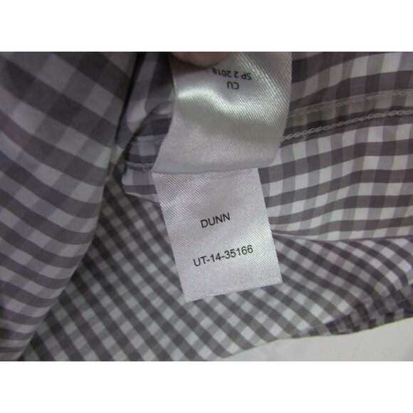 UNTUCKit Dunn Men's Shirt Gray Check Long-Sleeve Large Tall Reg - Picture 9 of 12